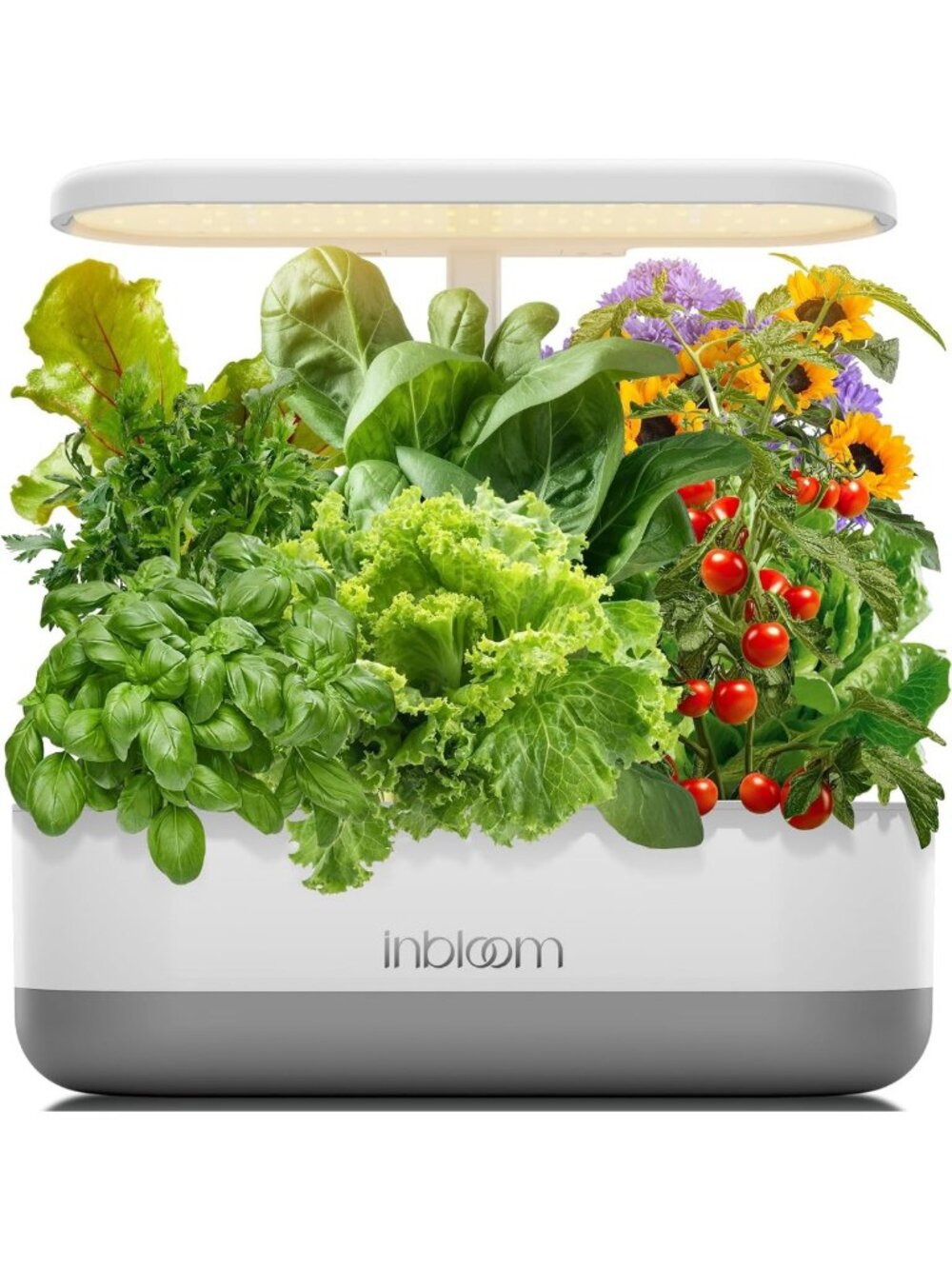 Indoor Hydroponic Garden System with LED Grow Light & Adjustable Height, 12 Pods